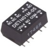 Przetwornica DC/DC, 1W, Uwej: 10,8...13,2 VDC, Uwyj: 5 VDC, Iwyj: 100mA DETN01M-05
