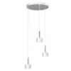 Lampa Wisząca Arena White/Silver 3Xgx53 Mlp7780 Milagro