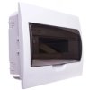 Rozdzielnica modułowa tworzywo 1x12 podtynkowa IP40 IK06 N+PE II klasa drzwi transparentne szare DB112F 1X12P/FMD biały 3843