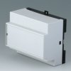 PPO/PC DIN rail enclosure, (L x W x H) 82.4 x 99.2 x 86 mm, light gray/black, B6514112