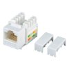 Gniazdo UTP RJ 45 kat. 6 keystone slim białe