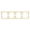 Ramka poczwórna beżowa BMR4/12 Simon Basic Kontakt-Simon