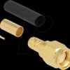 91789 RP-SMA plug for crimping LMR200 with matching shrink tube