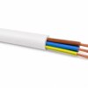 Przewód OWY 3G2,5 mm2 (300/500V) oponowy warsztatowy H05VV-F (krążek 100m) biały KAB10000113 ZAMEL