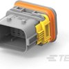 Złącze motoryzacyjne 22-pinowe TE Connectivity 4-rzędowe Męski Szary LEAVYSEAL Kabel Obudowa końcówek męskich Zagniatane