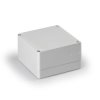 Obudowa Cubo S 125x125x75mm podstawa 25mm boki gładkie pokrywa szara IP67 PC SPCP131308LG