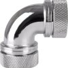 Przyłącze kątowe wody chłodzącej Thermaltake Pacific G1/4 PETG Tube 90-Degree Dual Compression 16mm OD – Chrome