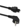 Qoltec Kabel zasilający IEC C5/SCHUKO koniczynka 3x0.75mm² 1.4m
