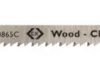 Jigsaw blades, precise cuts, 5 pieces, BL 75 mm, wood, T0865C