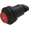 Outdoor switch, 1 pole, red, illuminated (red), 3 A/240 V, 30 mm, IP67, 09-RS.1203.2022.M000
