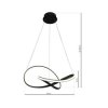 LAMPA WISZĄCA CAPPIO BLACK 36W LED ML6771 Milagro