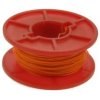 Przewód; montażowy; Kynar 50m; 1 żyła; drut; Cu; srebrzony; 0,25mm; pomarańczowy; PVDF; kynar; max +135°C; 300V; szpula 50m; Wei