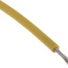 Przewód jednożyłowy linkowy, UL 3239, 0,33 mm², 17/0,16 mm, 22 AWG, XLPE, 6 kV DC, Żółty, dł. 100m, RS PRO