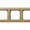 SONATA METALIK Ramka 3 potrójna do wyłączników IP44 szampański złoty RH-3R/39 OSPEL