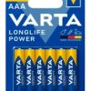 6 x baterie Varta Longlife Power LR03/AAA 4903 (High Energy)