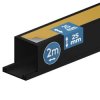 Kanał elektroinstalacyjny / Korytko kablowe samoprzylepne 25х25 (2m) Ciemny Antracyt EDO777764