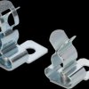 EMC shielding clip, direct mounting with M4 screw, max. bundle Ø 8 mm, silver, 87601017