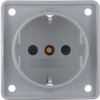 Integro Flow Gniazdo schuko z podwyższoną ochroną styków szary 941952506 HAGER