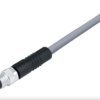 Sensor actuator cable, M8-cable plug, straight to open end, 3 pole, 2 m, PVC, gray, 4 A, 79 3405 42 03