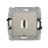 Icon Mechanizm Gniazda Pojedynczego Hdmi 2.0, 4K, Bez Pola Opisowego Taupe...