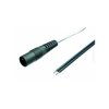 Gniazdo DC 5,5/2,5 proste z przewodem 0,25m / Kab-0,25mGN2.5