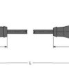 Turck 6626359 Złącze konfekcjonowane czujnika/aktuatora WKS4.4T-1-RSS4.4T/TXL, piny: 4, 1 m, 1 szt.