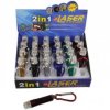 LATARKA BRELOK 2LED+LAS.