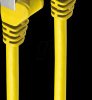 BS75711-A0.15Y Patch cable Cat.6A yellow 0,15m