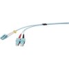 Renkforce RF-4755214 Fibreglass FO Cable Turquoise 2.00 m LC-SC Multimode OM3