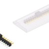 Pin header, 15 pole, pitch 2.54 mm, straight, black, SL12SMD03515SBSM