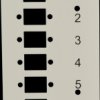 53705.3V2B front panel for 6x SC-Simplex, LC-Duplex, E2000®