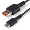 StarTech.com USBSCHAC1M 3ft (1m) Secure Charging Cable – USB-A to USB-C Data Bl