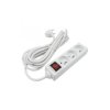 Przedłużacz z wyłącznikiem 3 gniazda 5m z/u 3x1,5mm²­ biały M20559 Eco Light