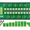 Screw Mount Fused AC 24-250V 10 Position Pluggable Terminal Block Power Distribution Module