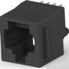 Socket, RJ45, 8 pole, 8P8C, Cat 3, solder connection, through hole, 5520259-4