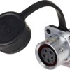 Złącze okrągłe żeńskie push-pull Weipu SF1213/S5, 5 pin, 180 V/AC, IP67, do lutowania