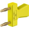 Jumper, pitch 12 mm, 30 VAC/60 VDC, 70 V, 10 A, gold-plated, yellow, 63.9354-24