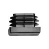 PB Fastener 056 0300 699 03 Ribbed Tube End Cap PE Black Max 12mm Board