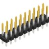 Pin header, 20 pole, pitch 2.54 mm, straight, black, 10058646