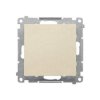 Simon 55 Przycisk pojedynczy zwierny bez piktogramu (moduł) 10 AX, 250 V~, szybkozłącza Szampański mat TP1.01/144
