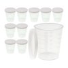 10x Miarka 30ml Pojemnik Plastikowy z Pokrywką Zamykany na Leki, Farby i Płyny