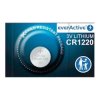 Bateria CR1220 3 V litowa, ogniwo guzikowe Ø12,5 × 2 mm, 40 mAh, everActive