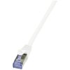 LogiLink CQ4021S RJ45 Patch Cable CAT 6A S/FTP 0.5m White Gold Plated Connectors