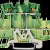 2202-2707 4-conductor protective earth terminal block, with push button, 2