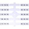 Oznacznik elastyczny (4 x 50 szt.) 151-200 (EO3) 003901778 ETI