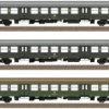 Wagon osobowy TRIX H0 23180 Wagon osobowy TRIX H0 23180 Zestaw H0 3 wagonów osobowych Halberstädter DR