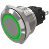 EAO 82-6551.0133 22mm Indicator Alu Flush/flush Solder Ring Green 12VAC/DC