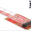 63384 Delock converter mini PCIe > M.2 Key B Slot + microSIM Slot
