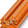 Through terminal block, push-in connection, 0.14-4.0 mm², 24 A, 8 kV, orange, 1291502