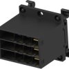 Plug housing, 12 pole, pitch 10.16 mm, straight, black, 1903146-3